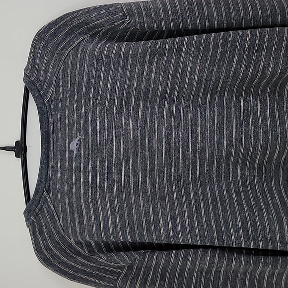 Tommy Bahama Gray & Tan Stripes Pullover Knit Mens L - Picture 13 of 13